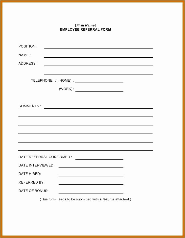 Physician Referral form Template Unique Medical Referral form Template