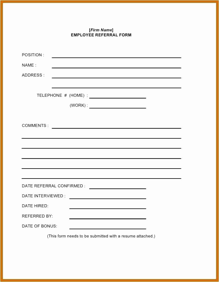 Physician Referral form Template Unique Medical Referral form Template