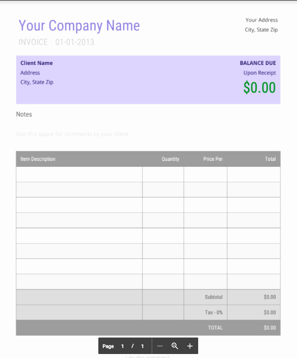 Picture Book Template Google Docs Beautiful top 5 Best Invoice Templates to Use for Business