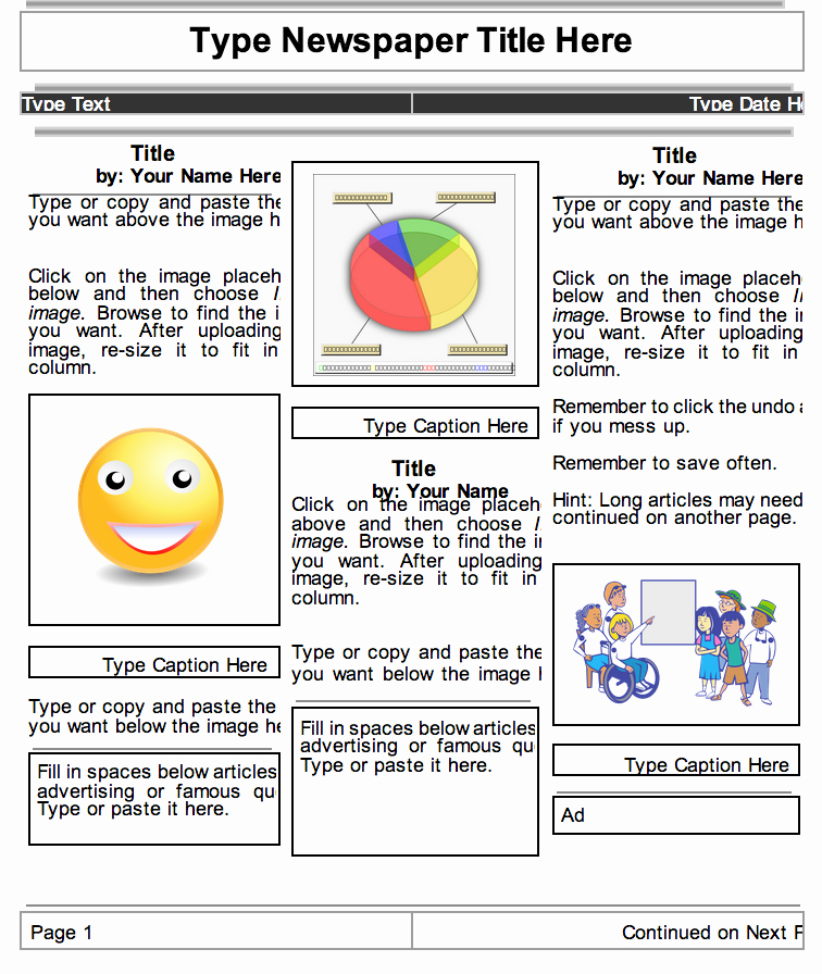 Picture Book Template Google Docs Lovely Google Docs Newspaper Template