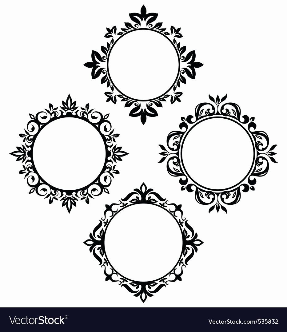 Picture Frame Vector Best Of Circle Frames Royalty Free Vector Image Vectorstock