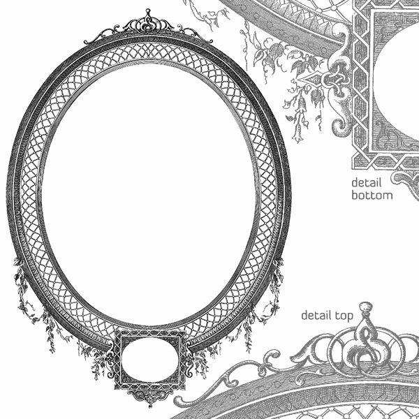 Picture Frame Vector New Vector Art Of Antique Decorative Oval Frame Via