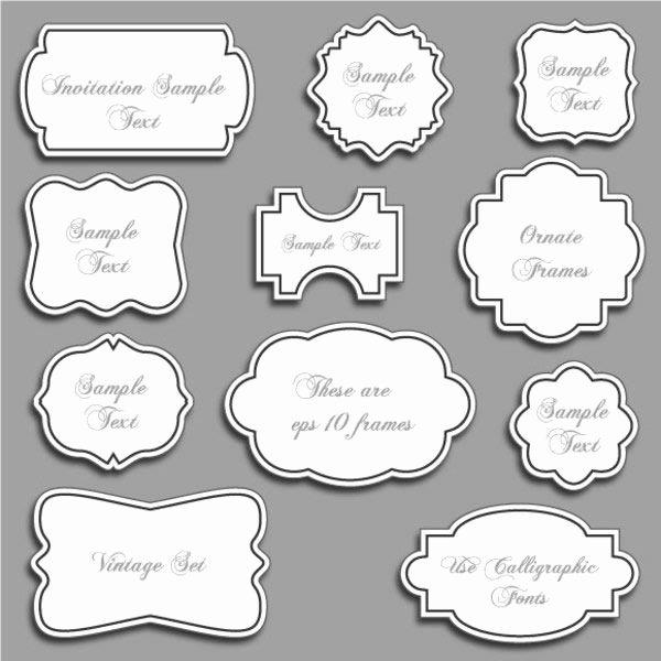 Picture Frame Vector Unique 30 Free ornaments Frames &amp; Borders Vector Resources