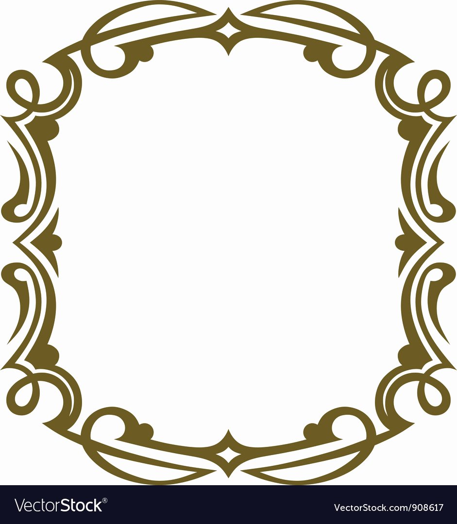 Picture Frame Vector Unique Frame Design Royalty Free Vector Image Vectorstock