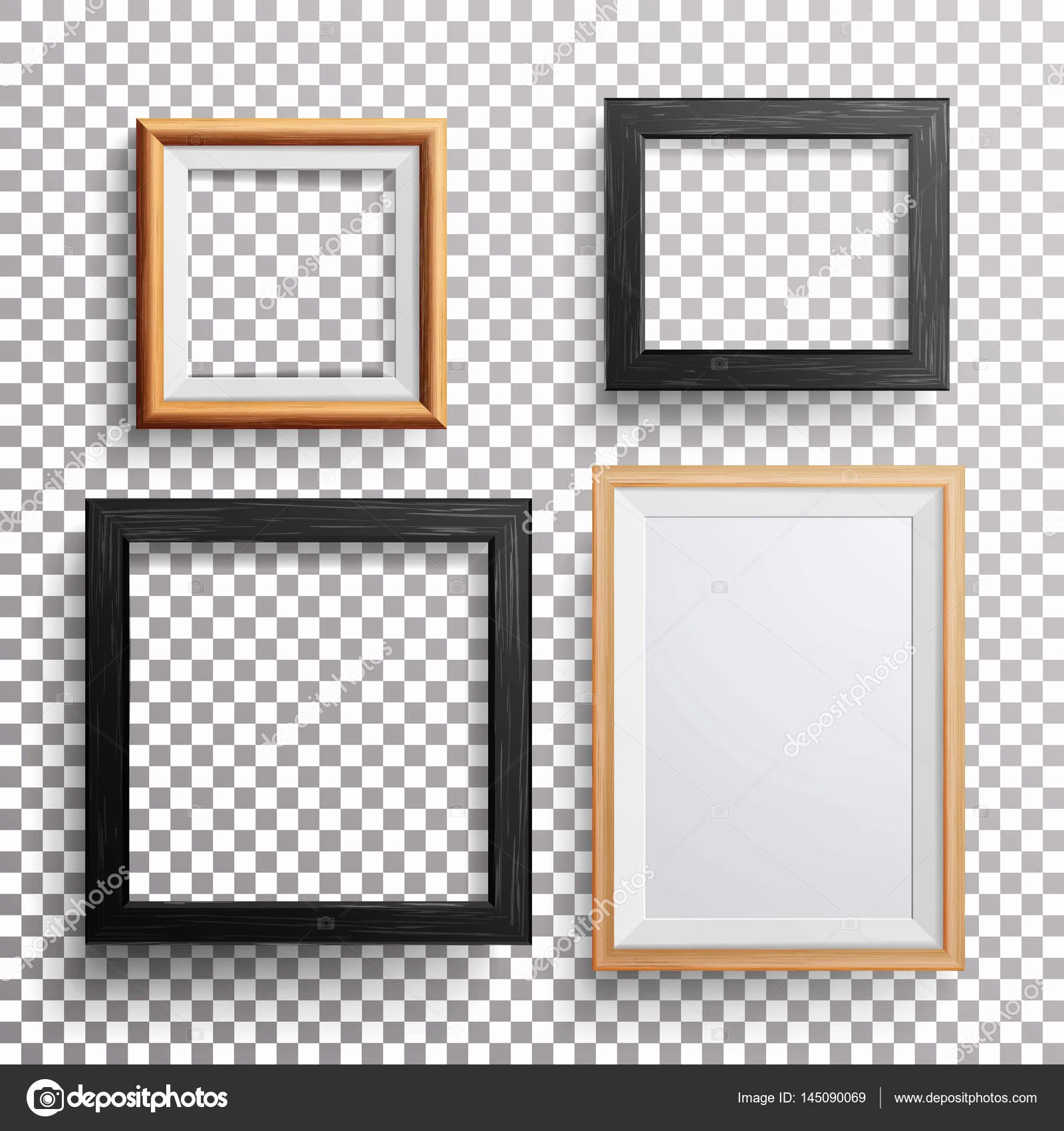 Picture Frame Vector Unique Realistic Frame Vector 3d Set Square A3 A4 Sizes