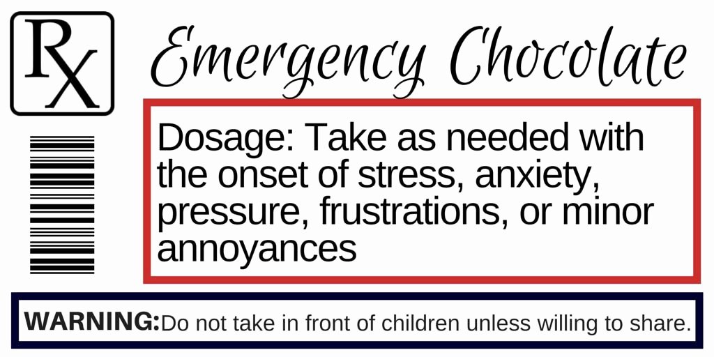 Pill Bottle Label Template Luxury Prescription Label for Emergency Chocolate