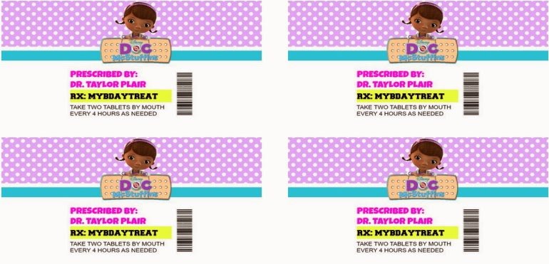 Pill Bottle Labels Template New Doc Mcstuffins Pill Bottle Instructions