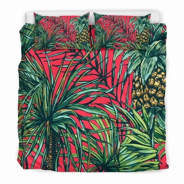 Pineapple Leaves Template Fresh Pineapple Leaves Hawaii Pattern Print Duvet Cover Bedding