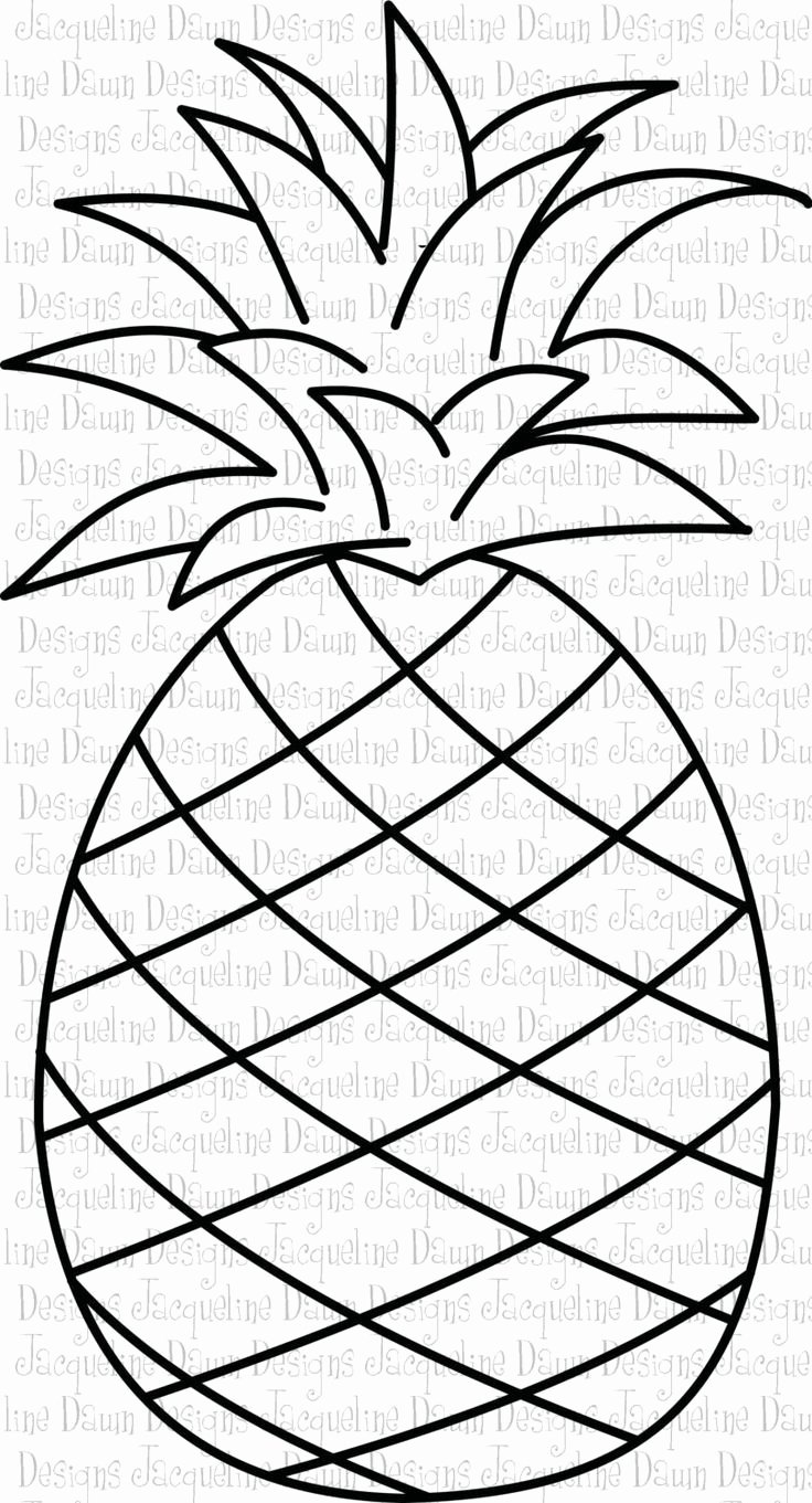 Pineapple Template Printable Best Of Printable Pineapple Template Outline