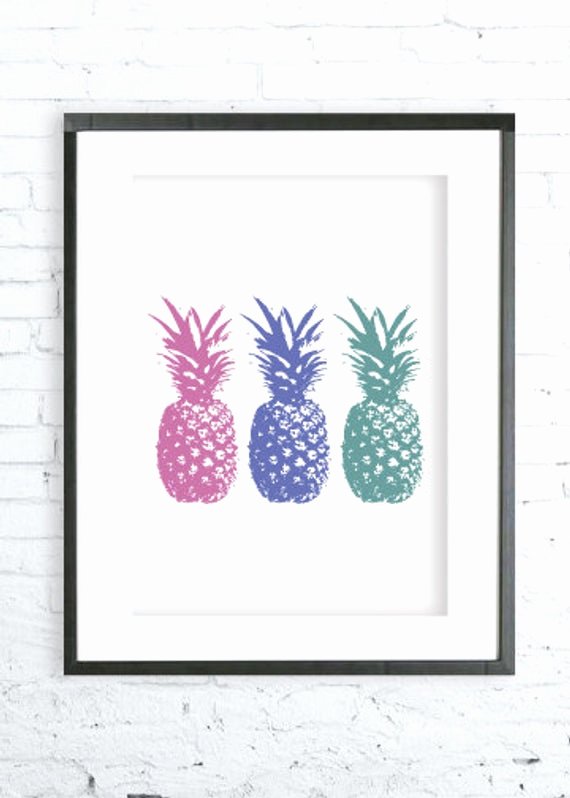 Pineapple Template Printable Fresh Instant Download Printable Pineapple Pattern Print Art