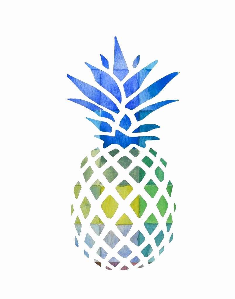 Pineapple Template Printable Unique Free Pineapple Printable