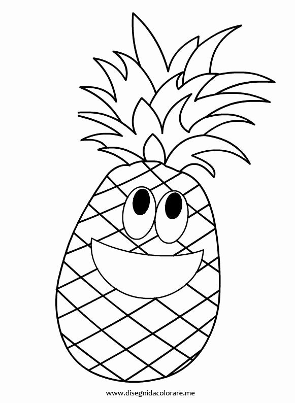 Pineapple Template Printable Unique Pineapple Coloring Page Food Clipart &amp; Templates