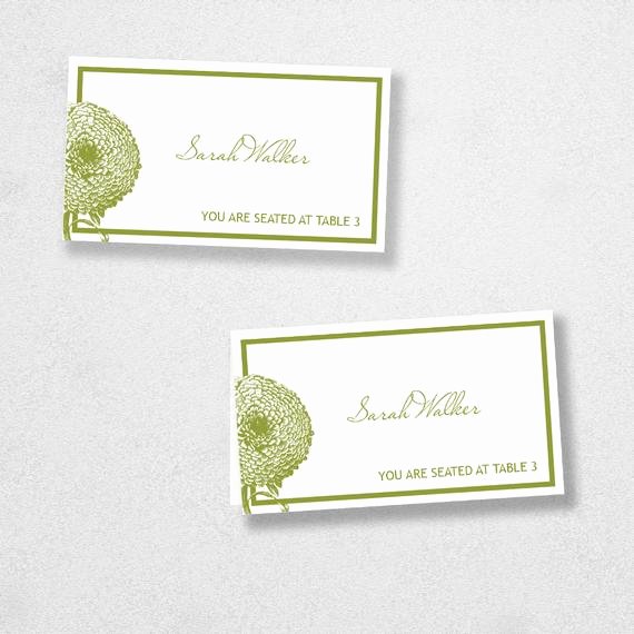 Place Card Template 6 Per Sheet Awesome Avery Place Card Template Instant Download Florel Design