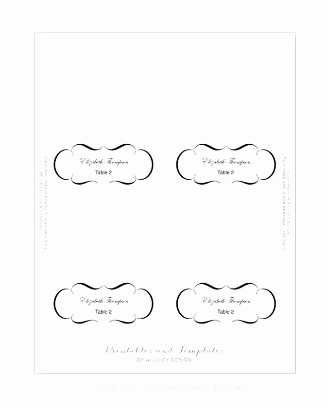 Place Card Template 6 Per Sheet Inspirational 5 Kepner Tregoe Decision Analysis Template Siett