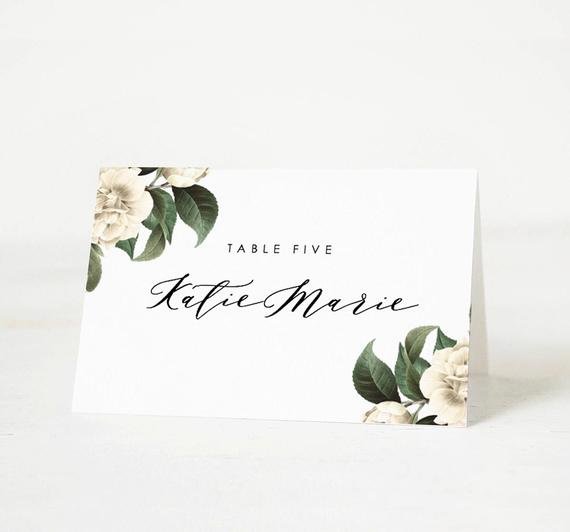 Place Card Template 6 Per Sheet Lovely Printable Place Card Template Wedding Place Card Name Tags