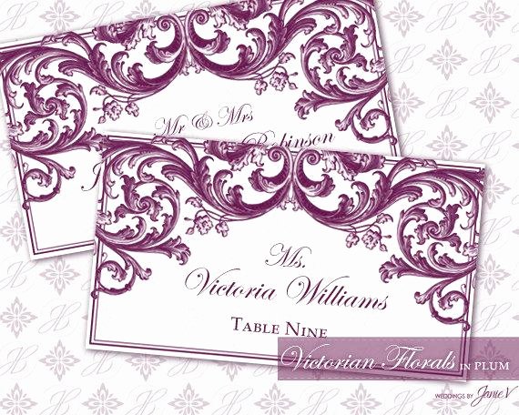 Place Card Template 6 Per Sheet Luxury Diy Printable Wedding Escort and Place Card Template