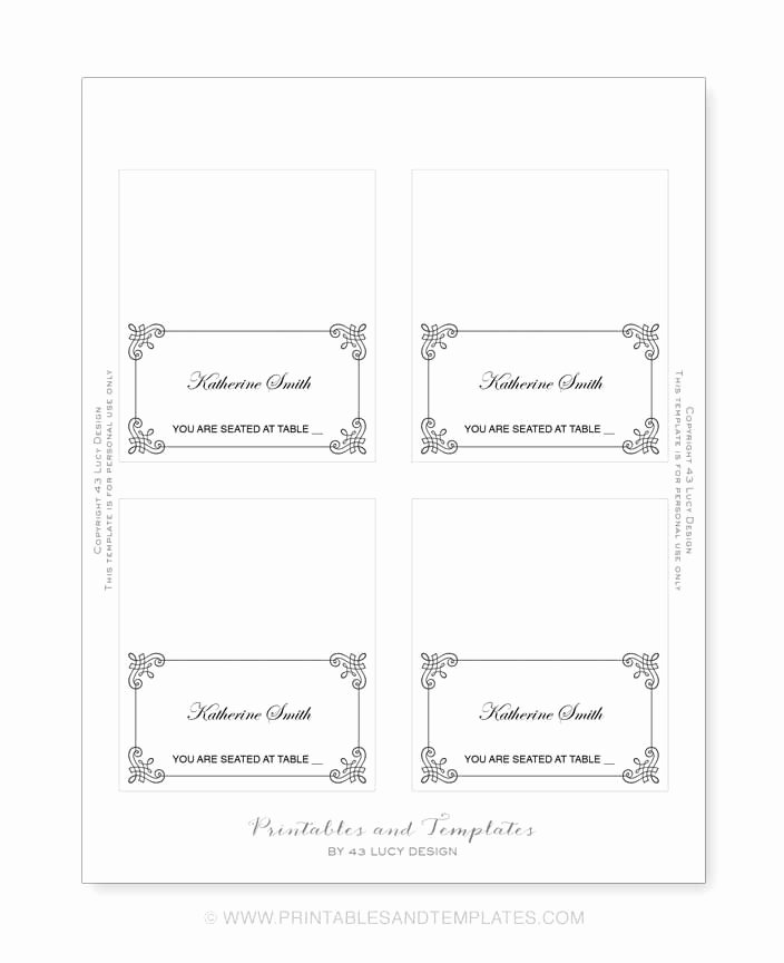 Place Card Template Word 6 Per Sheet Luxury Place Card Template 6 Per Sheet Icebergcoworking