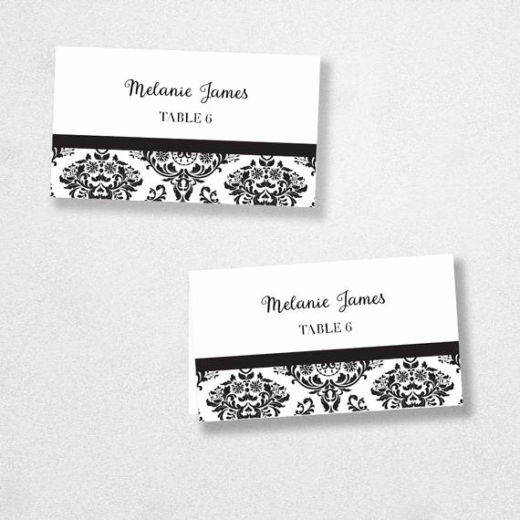 Place Cards Template 6 Per Sheet Unique Printable Place Card Template Instant Download Escort Card