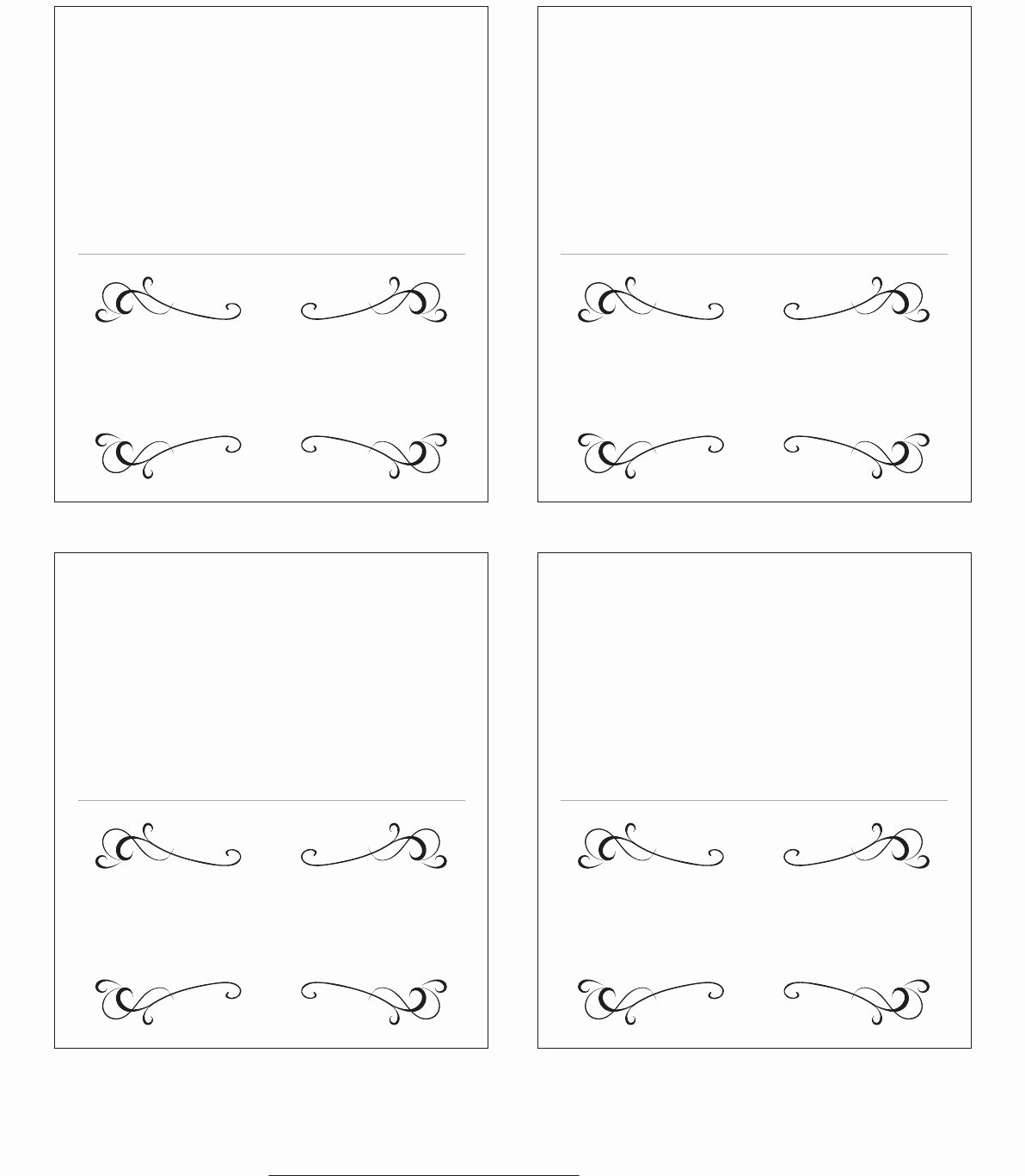 Place Cards Templates 6 Per Sheet Best Of 19 Elegant &amp; Fun Printable Place Cards