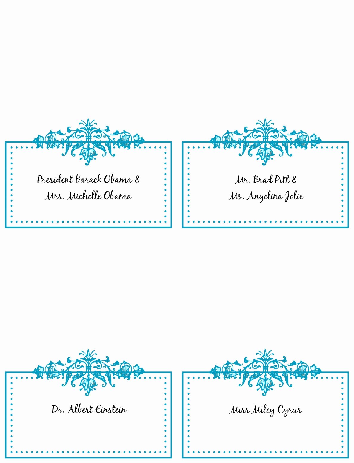 Place Cards Templates 6 Per Sheet Inspirational 9 Place Card Template Word 6 Per Sheet Puiwy