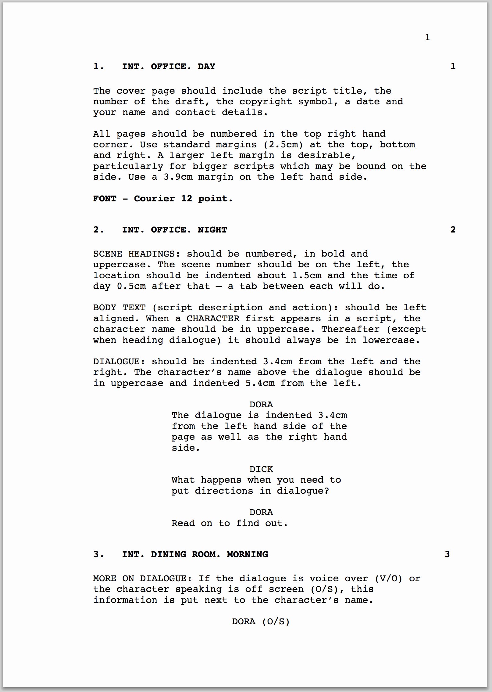 Play format Template Elegant How to format A Screenplay