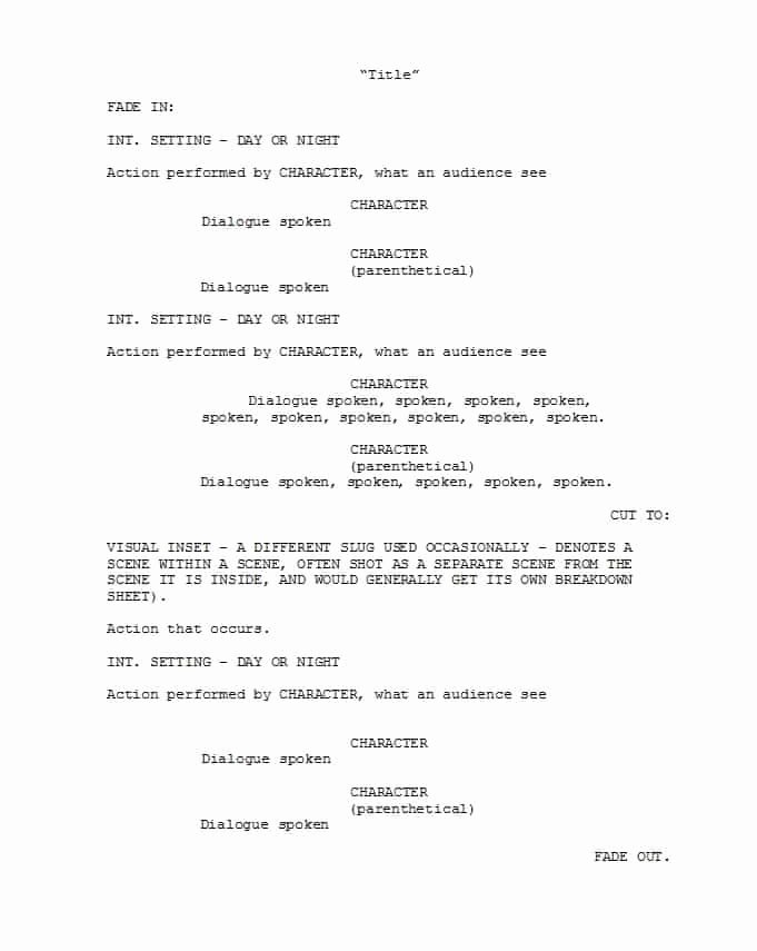 Play format Template New 37 Creative Screenplay Templates [&amp; Screenplay format