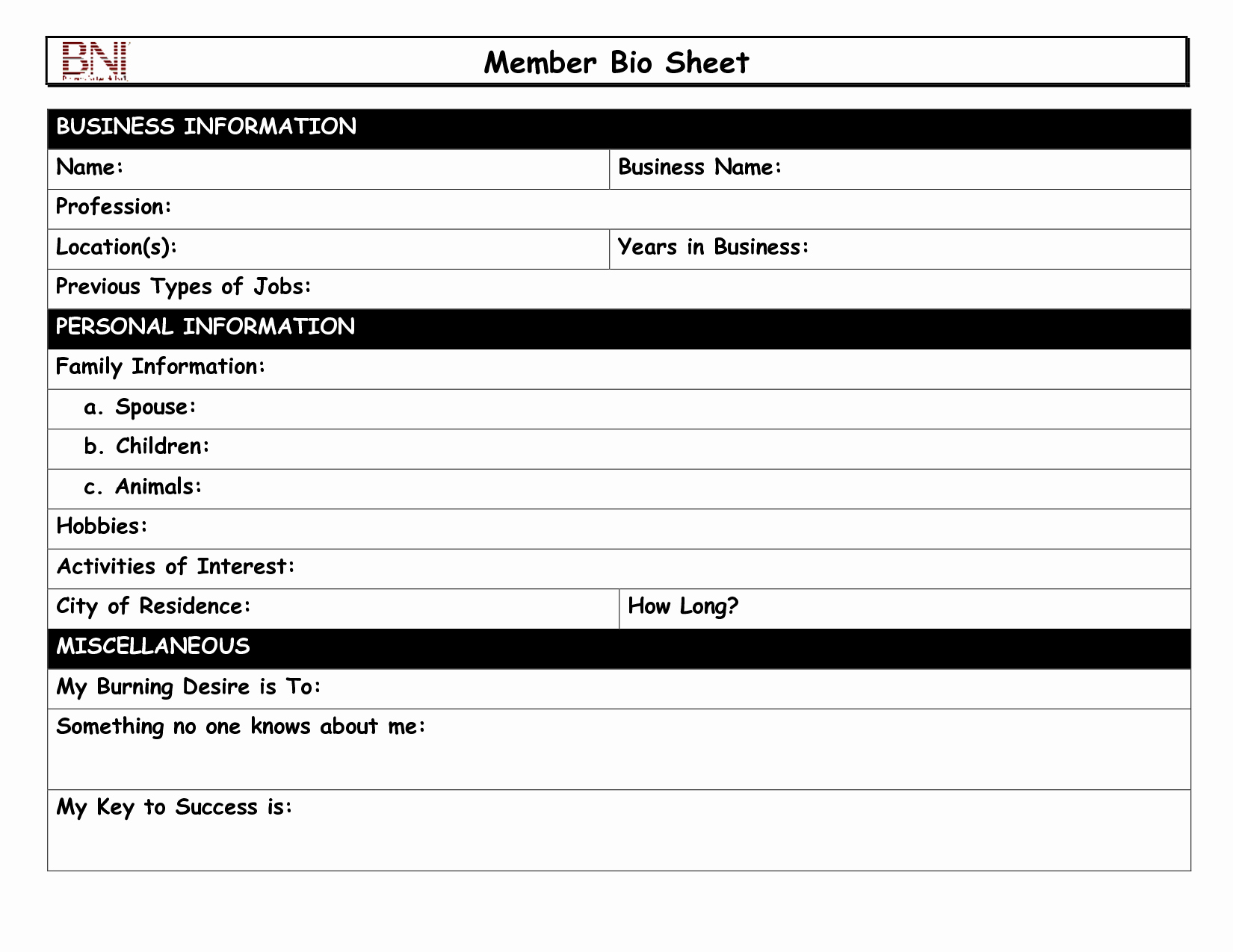 Playbill Bio Template Awesome Best S Of Bio Sheet Template for Resume Biography