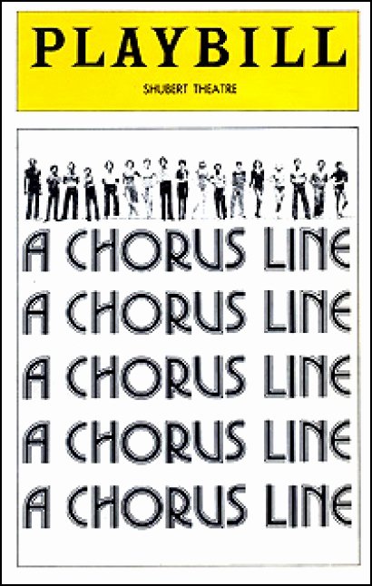 Playbill Cover Template Inspirational Playbill Archives A Chorus Line — 1975