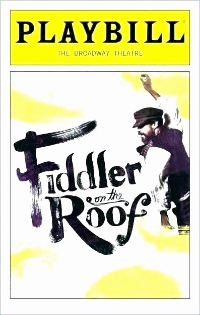 Playbill Cover Template Inspirational Playbill Template