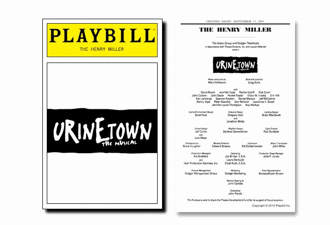 Playbill Cover Template Lovely Playbill Template Beepmunk