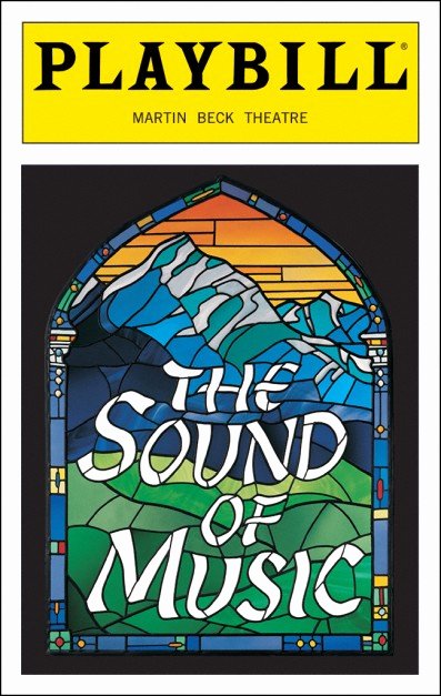 Playbill Cover Template Luxury the sound Of Music Broadway Martin Beck theatre