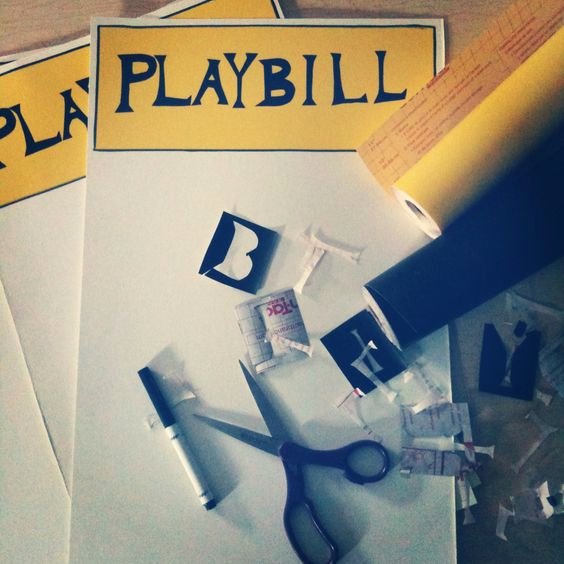 Playbill Cover Template Unique Crafts Other and Your Life On Pinterest