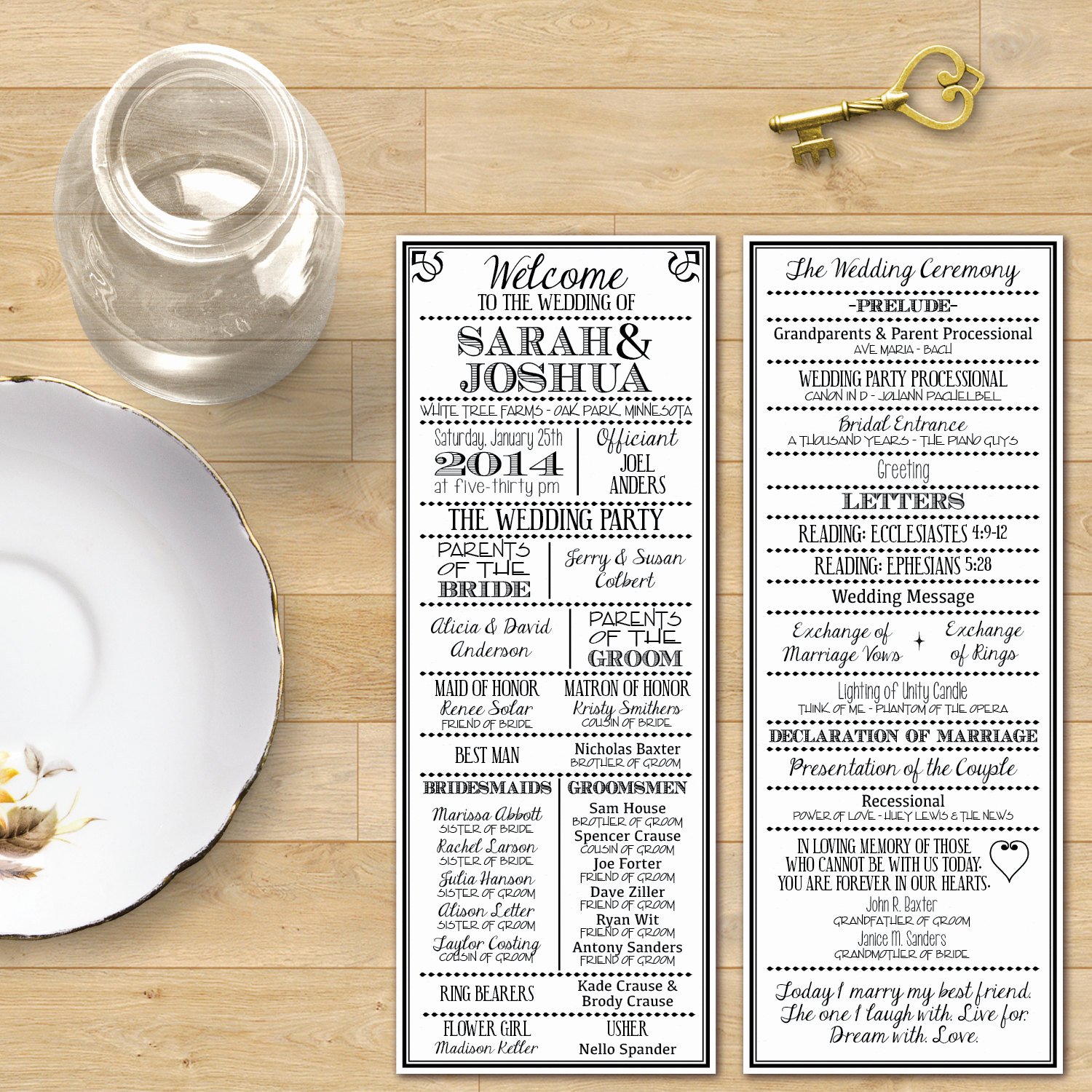 Playbill Template for Mac Beautiful Printable Digital Wedding Program Vintage Playbill theme