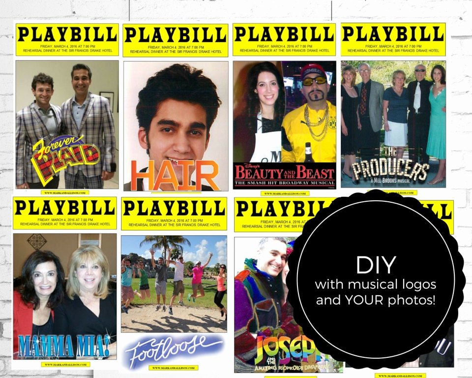 Playbill Template Free Inspirational Playbill Broadway Centerpieces Diy Template with Your S