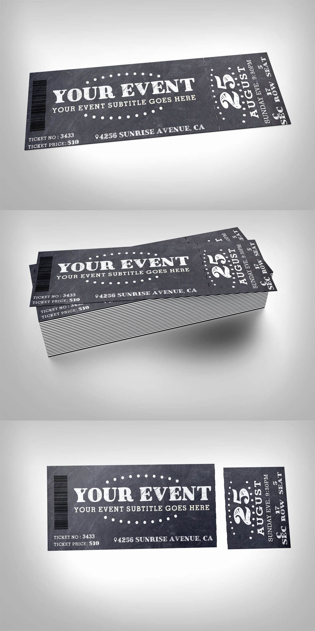 Playbill Template Photoshop Unique Pin by Best Graphic Design On Ticket Templates