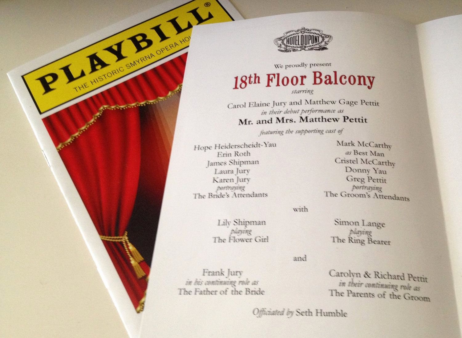 Playbill Template Word Luxury Playbill theater Wedding Program or Invitation 8 Page