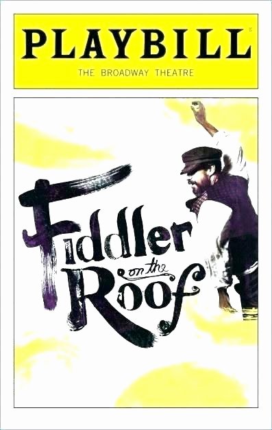 Playbill Templates Free Awesome Playbill Template