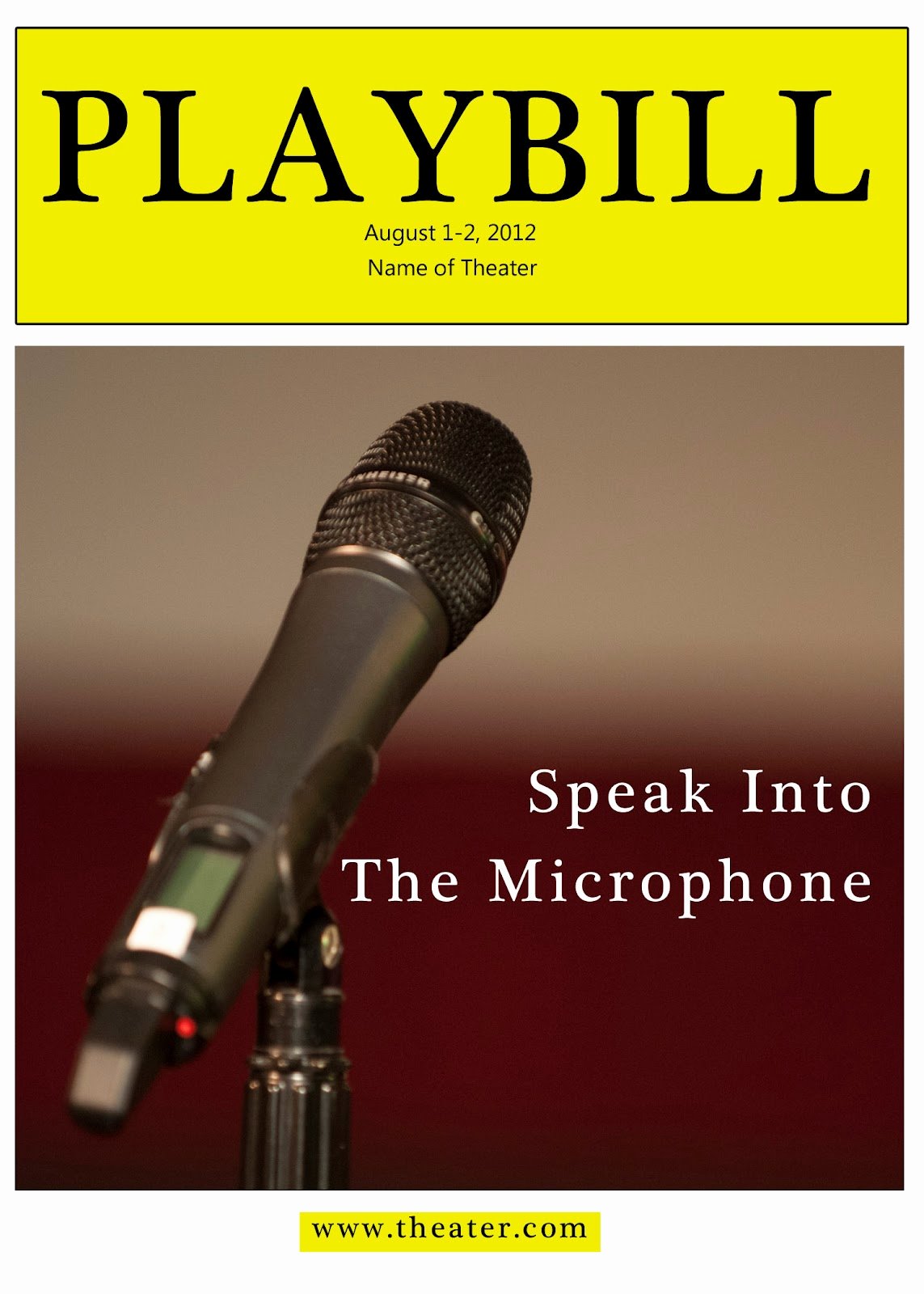 Playbill Templates Free Fresh Playbill Template Beepmunk