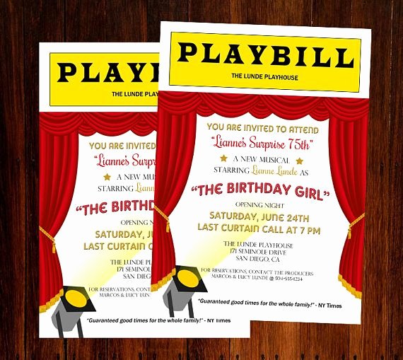 Playbill Templates Free Inspirational Best 25 Broadway theme Ideas On Pinterest