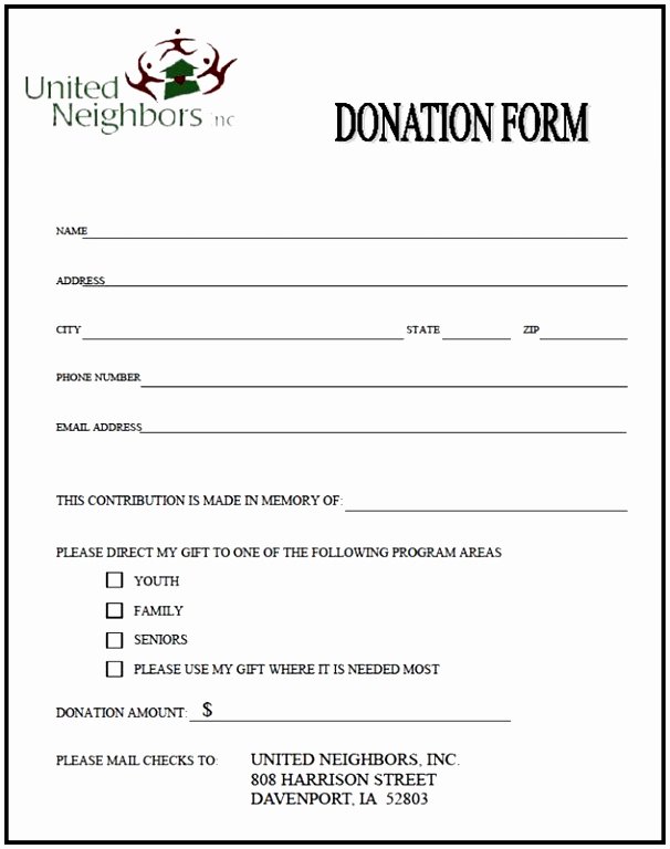 Pledge Card Template Word Fresh 9 Charity Pledge form Template Dtauw