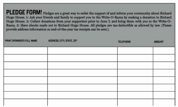 Pledge Card Template Word Lovely 7 Pledge form Template Word Worop