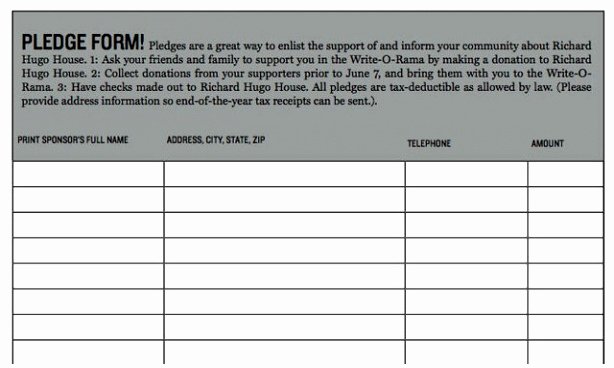 Pledge Card Template Word Lovely 7 Pledge form Template Word Worop