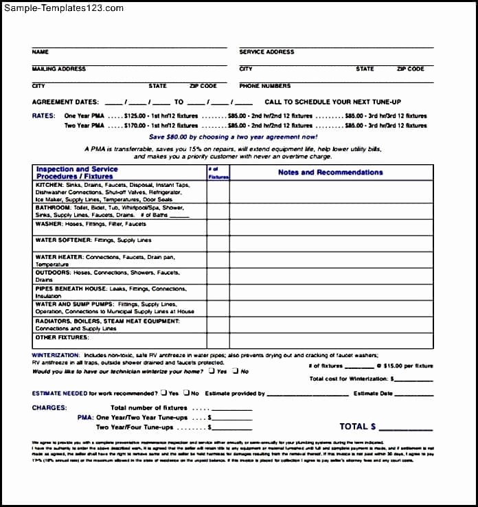 Plumbers Report Template Inspirational Sample Plumbing Invoice Template and Plumbing Invoice