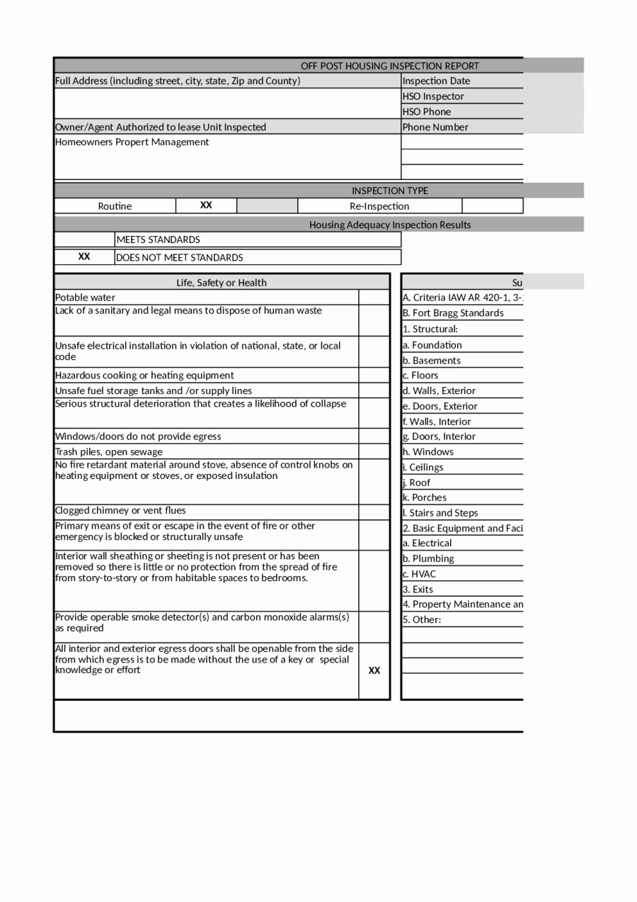 Plumbers Report Template Unique 2018 Home Inspection Report Fillable Printable Pdf