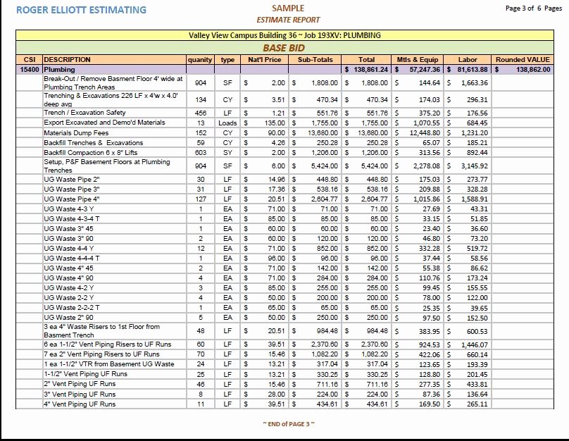 Plumbing Estimate Template Beautiful Plumbing Costs Estimator Driverlayer Search Engine