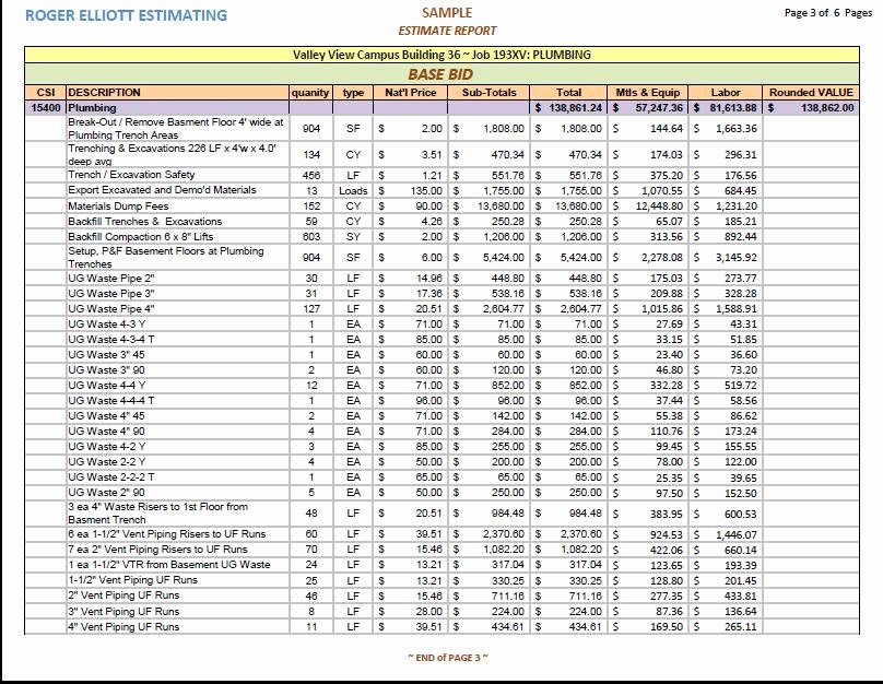 Plumbing Estimate Template Beautiful Plumbing Costs Estimator Driverlayer Search Engine