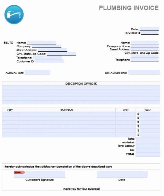 Plumbing Estimate Template Unique Plumbing Estimate Template Rusinfobiz