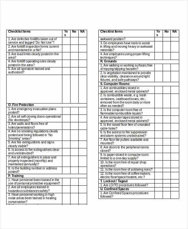 Plumbing Inspection Report Template Inspirational Home Inspection Checklist 14 Word Pdf Documents