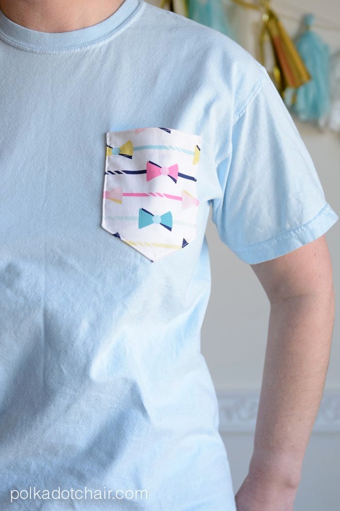 Pocket Shirt Template Beautiful Diy Embellished Pocket Tees Tutorial