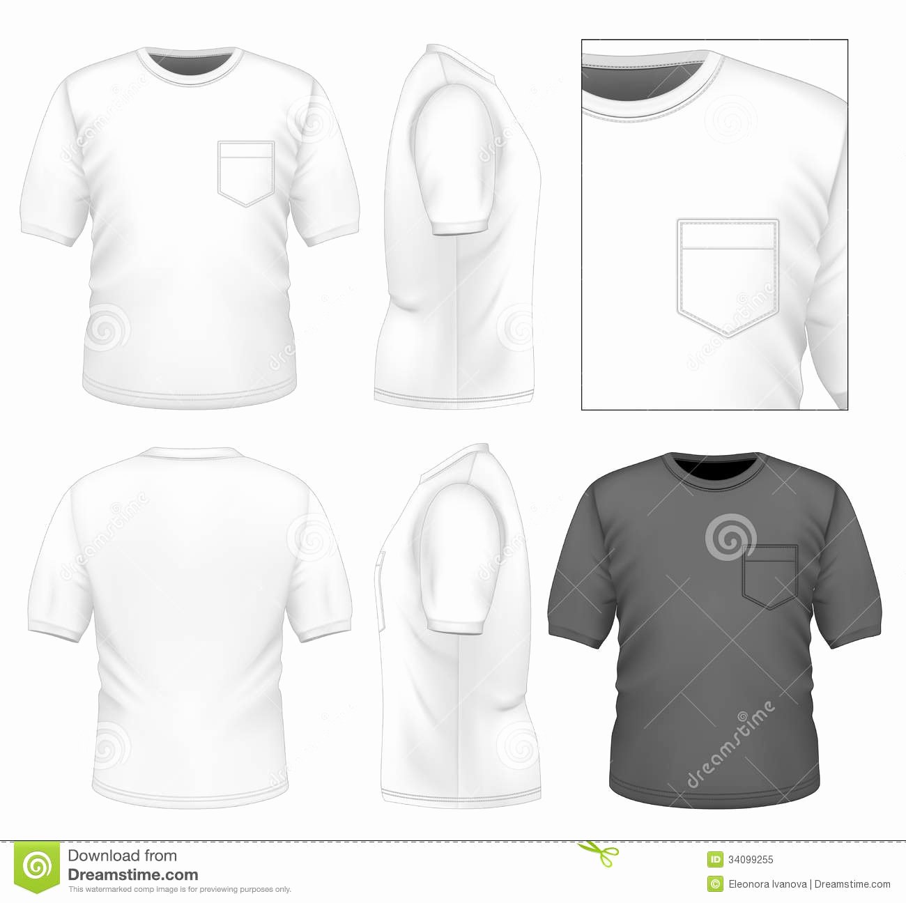 Pocket Shirt Template Beautiful Men S T Shirt Design Template Royalty Free Stock